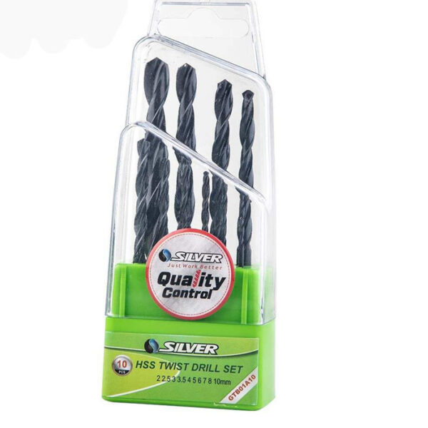 مجموعه 10 عددی مته آهن سیلور مدل GTB01A10