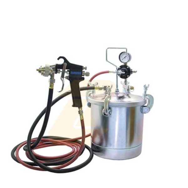 مخزن رنگ بادی 10 لیتری همراه شلنگ و پیستوله سوماک مدل sumake SS-1180